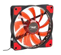 Ventilateur 120mm pour boîtier ATX MOLEX 33 LED rouge AW-12E-BR