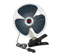 Lampa Ventilateur 73111 12 V oscillant Ø20 cm 2 vitesses fiche allume-cigare pince ou fixation permanente