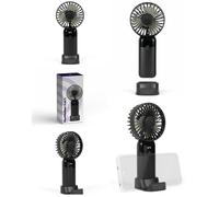 Ventilateur 2 en 1 - LIVOO - Sans fil rechargeable - Écran digital - Support téléphone - 5 vitesses