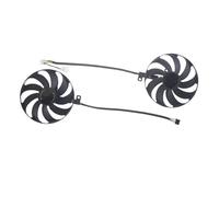 Ventilateur 87 Mm for Cartes Graphiques ASUS Dual RTX 2060, 2070 Et 2080 Super Evo, Compatible avec Les Modèles RTX 2060, 2070 Et 2080 Super Evo. Accessoires for Ordinateurs Portables.(2PCS Set)