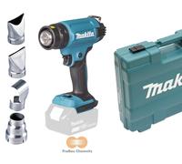 Ventilateur à air chaud sans fil Makita 18 V DHG181ZK avec étui et buses, san...