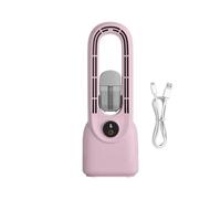 Ventilateur à brume, ventilateur personnel sans pale, humidificateur | Batterie de 1500 mAh, refroidissement brumisateur silencieux, charge de type C, idéale pour le bureau, la maison