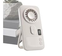 Ventilateur à brumisation portable, écran numérique, design fin, fonction silencieuse, ventilateur portable rechargeable avec nébuliseur compact, pour maison, chambre, bureau, extérieur, camping et