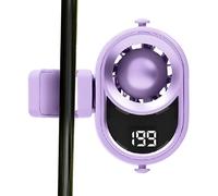 Ventilateur à Clip,4 Vitesses, Brise-bise Silencieux et Portable - Ventilateur Mobile à Fixer, Doté d'un Éclairage et d'un Cordón,Pour Chambre, Poussette, Camping, Randonnée, Pêche, Plage, Voyage, Mai