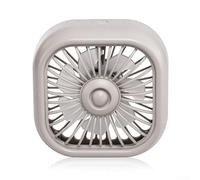 Ventilateur à clip pour grille d'aération de voiture, alimenté par USB, avec 3 vitesses réglables, refroidissement à faible bruit, pour voiture, van, SUV, camion, caravane (kaki)