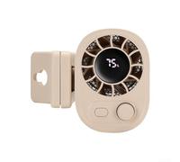 Ventilateur à clip rechargeable par USB avec flux d'air réglable, léger et compact pour bureau, extérieur et voyage (abricot)