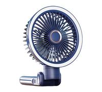 Ventilateur À Clip Rechargeable Pliable Avec Lumière LED Light USB Powered 3 Vitesses Fan De Refroidissement Silencieux Pour Le Camping De Bureau Utiliser Sans Fil Portable