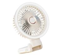 Ventilateur À Clip Rechargeable Pliable Avec Lumière LED Light USB Powered 3 Vitesses Fan De Refroidissement Silencieux Pour Le Camping De Bureau Utiliser Sans Fil Portable