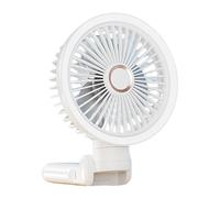 Ventilateur À Clip Rechargeable Pliable Avec Lumière LED Light USB Powered 3 Vitesses Fan De Refroidissement Silencieux Pour Le Camping De Bureau Utiliser Sans Fil Portable