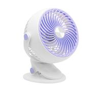 Ventilateur à clip - Refroidisseur portable, fabricant de bruyères fonctionnant par batterie | Ventilateur d'inclinaison réglable pour la poussette du lit du bureau, dispositif de flux d'air Tran