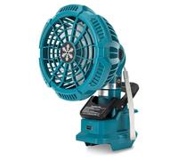 Ventilateur à clip sans fil pour batterie Makita 18 V, ventilateur de camping, ventilateur de table, 3 vitesses, tête pivotante à 180°, pour poussette, chambre à coucher, bureau, chantier