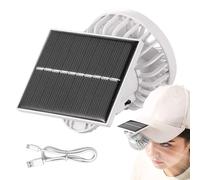 Ventilateur à clip - Ventilateur à clip avec alimentation solaire | Dispositif de refroidissement personnel rechargeable pour camping, idéal pour l'extérieur, poussettes et activités de plein air