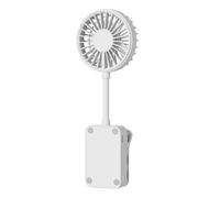 Ventilateur à clip - Ventilateur silencieux portable rechargeable à 3 vitesses | Ventilateurs avec pince de flux d'air réglable de 8,2 pouces, refroidissement polyvalent pour camping, tente D