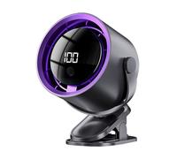 Ventilateur à clipser silencieux, 11,4 x 17 x 10,9 cm, écran LED de refroidissement à 100 vitesses rechargeable par USB, refroidisseur personnel pour voiture, voyage, camping-car, camion, fourgonnette