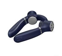 Ventilateur à double tour de cou rechargeable par USB avec flux d'air sans pales pour un refroidissement confortable pendant l'exercice en plein air et une utilisation quotidienne (bleu)