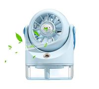 Ventilateur à eau - Ventilateur humidificateur silencieux rechargeable à 3 vitesses, brumisateur de refroidissement portatif à piles, accessoires de bureau personnels | Pour la maison, la chambre, le