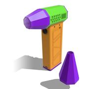 Ventilateur à jet manuel 140 000 tr/min, vitesse du vent de 64 m/s, moteur sans balais, turbocompresseur tubulaire haute performance, souffleur de poussière puissant