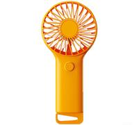 Ventilateur à Main ABS Léger avec Crochet de pour suspension | Matériau ABS , léger 90g, crochet pratique, couleurs variées, design compact ergonomique(Orange-F22)