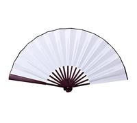 Ventilateur à main en soie | Éventail pliable pour travaux manuels 8/10 pouces - Éventail d'écriture et de peinture pour décoration de maison de thé, restaurant et café