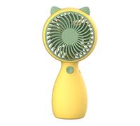 Ventilateur à main : petit ventilateur portable, dispositif de refroidissement avec batterie, ventilateur à main sûr et inodore. Petit ventilateur pratique rechargeable avec poignée antidérapante pour