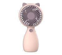 Ventilateur à main : petit ventilateur portable, dispositif de refroidissement avec batterie, ventilateur à main sûr et inodore. Petit ventilateur pratique rechargeable avec poignée antidérapante pour