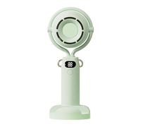 Ventilateur à main pliable et facile à transporter - 5 vitesses - Chargement USB - Design dessin animé - Fonctionnement silencieux - Texture ABS - Pour petit ventilateur de bureau portable au