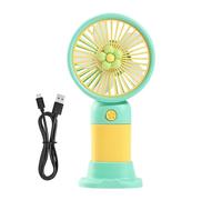 Ventilateur à main portable - Outil rechargeable par USB avec base, petit ventilateur à main | Pour utilisation au bureau, cuisine, maison, voyage aussi bien en intérieur qu'en extérieur, pour femmes