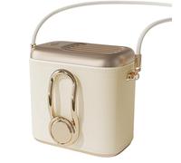 Ventilateur à main portable | Ventilateur personnel portable pour refroidissement | Fonctionne avec batterie avec sac et cordon pour adultes et pour voyager