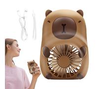 Ventilateur à main pour dessins animés - Ventilateur pour animaux avec charge USB de 15 cm, mini réfrigérateur réglable à 3 vitesses | Dispositif de refroidissement personnel portable pour