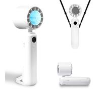 Ventilateur à main rechargeable - 15 000 tr/min - Ventilateur turbo à grande vitesse avec 4 niveaux de refroidissement - Durée de refroidissement maximale de 25 h - Ventilateur personnel pour