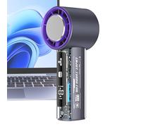 Ventilateur à main rechargeable - Petit éventail personnel de refroidissement portable, écran LED rechargeable 100 vitesses pour l'été, femmes, hommes, , voyage, plage, randonnée, pêche