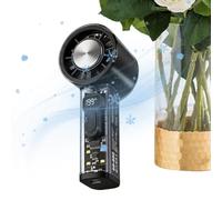 Ventilateur à main rechargeable Portable Affichage LED Numérique USB