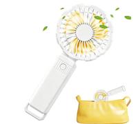 Ventilateur à main rechargeable, puissant flux d'air, refroidisseur USB rechargeable à 3 vitesses réglables, ventilateur de table portable pour hommes, , maison, bureau, quatrième, école