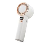 Ventilateur à Main Rechargeable, Réfrigérateur Portable avec Affichage Numérique, Vitesse Réglable Batterie 3000mAh Pour Vacances Randonnée Camping Intérieur Extérieur