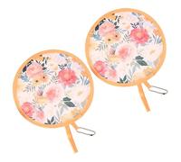 Ventilateur à main rond pliable, ventilateur de poche français, ventilateur de refroidissement pliable, fleurs rondes pliables à la main pour femmes et filles, refroidissement des compacts portables