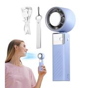Ventilateur à Main - Sans Pale Silencieux et Portatif - Rafraîchisseur d'Air Sans Pales sur Batterie avec 199 Vitesses et Affichage Numérique pour Voyage Plein Air