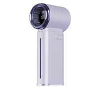 Ventilateur à main turbo, ventilateur à haute vitesse, petit ventilateur personnel de turbo réglable portable rechargeable portable, outil de refroidissement haute vitesse avec écran