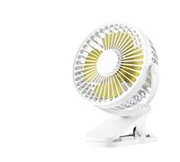 Ventilateur à main, Ventilateur à pince USB ultra silencieux, Mini ventilateur Portable, rotatif 720 °, vent fort, de refroidissement bureau, refroidisseur d'air d'été(White)