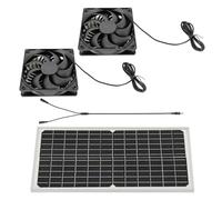 Ventilateur à panneau solaire 16 W monocristallin en silicium conversion d'énergie pour serre de jardin et animal domestique ventilateur de refroidissement