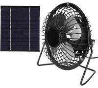Ventilateur à panneau solaire 2.5W 5V Puissance solaire Sortie USB Portable Ventilateur solaire à large application pour le camping, la pêche et la randonnée