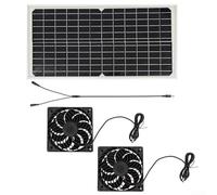 Ventilateur à panneau solaire Smart Design 16 W Excellentes options de ventilation pour les maisons et les espaces pour animaux domestiques