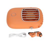 Ventilateur à piles pour la maison, ventilateur personnel rechargeable par USB, design léger, support pliable, fonctionnement silencieux, vitesse