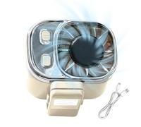 Ventilateur À Pince,Affichage Numérique Rechargeable USB - Ventilateur Portatif Vintage de Voyage | pour Sac Bureau Maison École Déplacements Extérieur