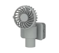 Ventilateur à pince portable | Ventilateur rechargeable avec clip de parasol | Vitesse électronique portable réglable à 3 vitesses, idéal pour l'extérieur, les voyages, le camping, la pêche