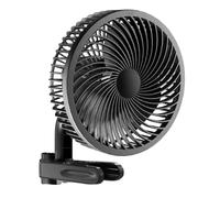 Ventilateur à pince pour tente de culture avec moteur EC longue durée, 10 vitesses de vent, prise britannique