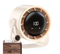 Ventilateur à pince pour voiture, ventilateur à clip pour chambre à coucher, 100 vitesses, petit ventilateur de circulation rechargeable de 6 pouces, 4000 mAh, charge par la turbine de l'air