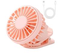 Ventilateur à pince, ventilateur de refroidissement personnel pour voyage, extérieur, maison, poussette, rechargeable par USB