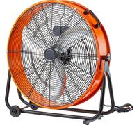 Ventilateur à tambour SucceBuy, 24 pouces, grande vitesse, 3 vitesses, 8600 CFM, réglable pour les locaux industriels tels que les entrepôts.