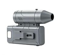Ventilateur à turbine portable avec 100 000 tr/min, ventilateur portable à clip pour tour de cou et taille pour extérieur, ventilateur à 5 vitesses pour barbecue, camping (gris)