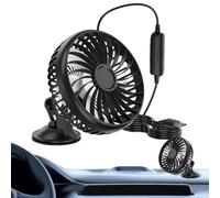 Ventilateur À Ventouse - Souffleur d'Air à Ventouse pour Pare-brise | Alimenté Par USB 3 Niveaux Réglable Pour Chambre Bureau Dortoir Chevet Tente Voyage Cabine De Conduite Voiturette De Golf
